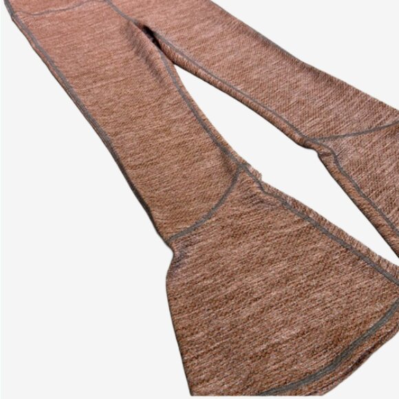Free People Movement Good Karma Flare Crop Leggings Rare Copper Color Size M - Picture 4 of 12